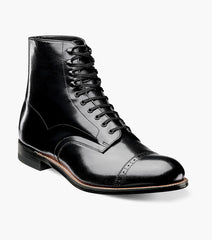 Stacy Adams MADISON Cap Toe Boot Black by Stacy Adams Shoes