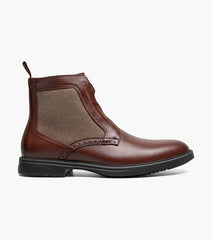 THOMPSON Plain Toe Elastic Lace Boot