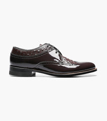 Stacy Adams DAYTON Ostrich Wingtip Oxford Burgundy by Stacy Adams Shoes