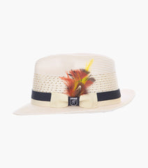 TYCE FEDORA Poly Braided Pinch Front Hat