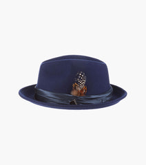 ASH FEDORA Crushable Wool Felt Pinch Front Hat