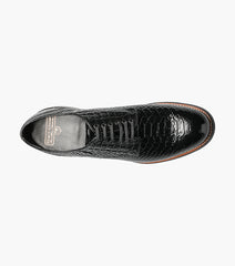 Stacy Adams MADISON Anaconda Plain Toe Oxford Black by Stacy Adams Shoes