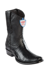 Wild West Botas de Pata de Avestruz Horma Dubai Toe Black