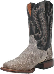 Dan Post Men's Elgin Genuine Lizard Square Toe Boots - Natural