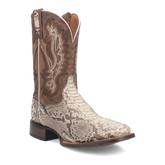 Dan Post Men's Brutus Python Snakeskin Square Toe Boots - Natural