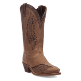Laredo Coyote Creek Wide Calf Leather Boot - Rich Brown