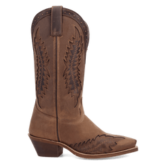 Laredo Coyote Creek Wide Calf Leather Boot - Rich Brown