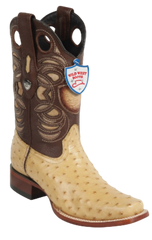 Wild West Botas de Avestruz Horma Rodeo Orix