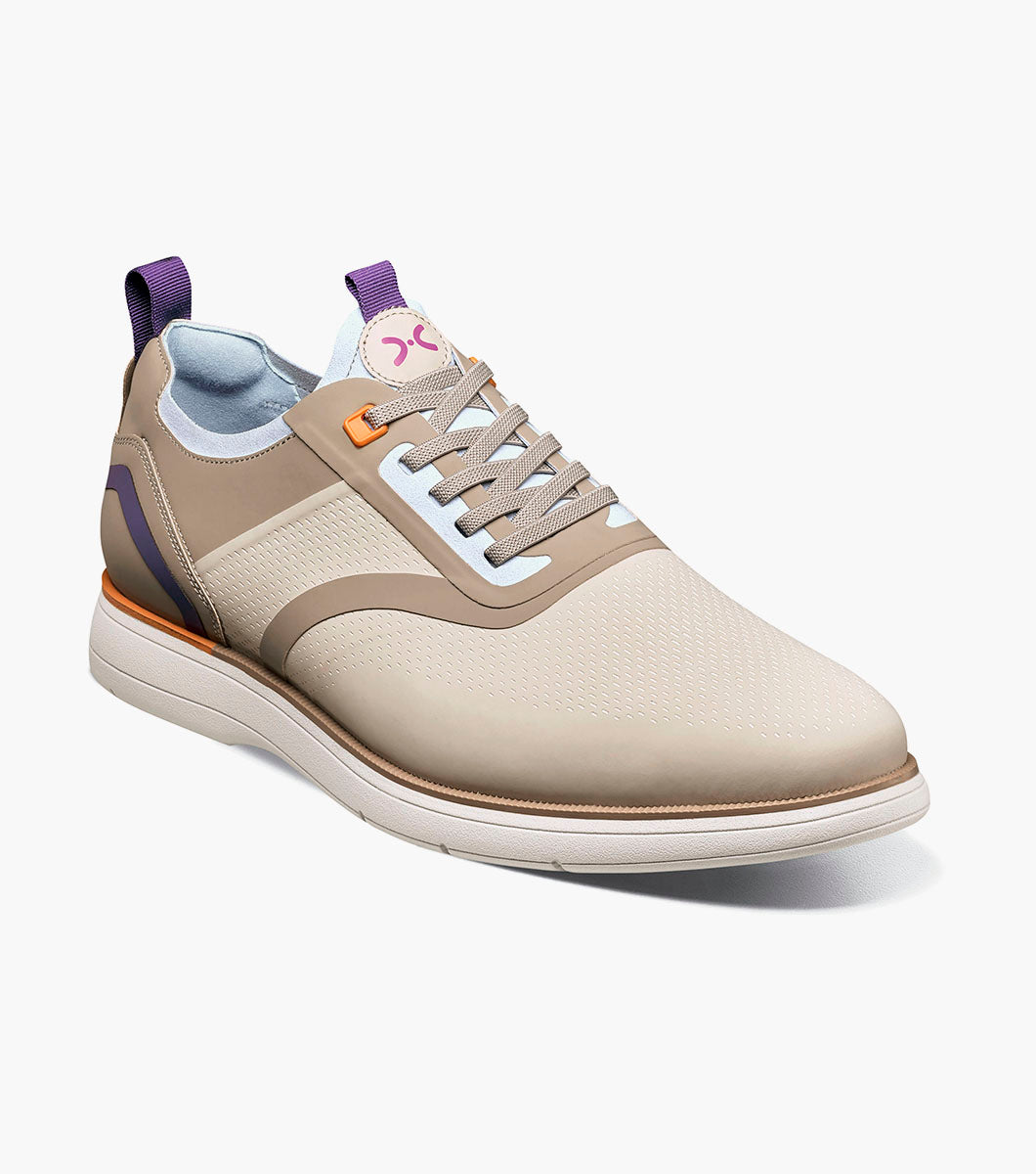 EVERIDGE Plain Toe Elastic Lace Up