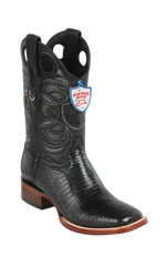 Wild West Botas de Armadillo Horma Rodeo Black