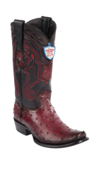 Wild West Botas de Avestruz Horma Dubai Faded Brown