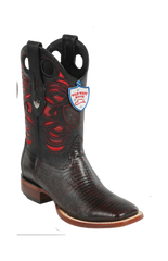Wild West Botas de Armadillo Horma Rodeo Blackcherry