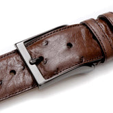 Mezlan Ostrich Skin Belt