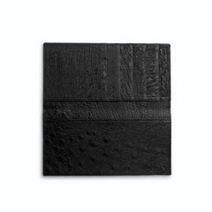 Ferrini Full Quill Ostrich Checkbook - Luxury Exotic Leather Shoes