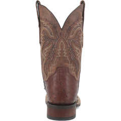 Dan Post Mens Alamosa Brown Genuine Ostrich 11 Square Toe Cowboy Certified Boot