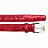 Belvedere Alligator Belt in Antique Red Luxury Shoe