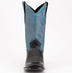 Ferinni Boot - Mens Dress Cowboy Boot -Ferrini Men's Gunner Leather Boots Handcrafted - Black