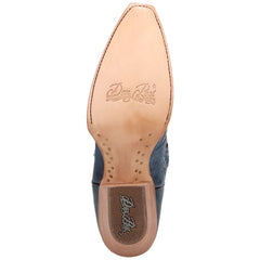 Dan Post Womens Rema Blue Snip Toe Leather Western Boots
