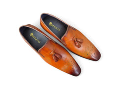 Burnished Wholecut Tassel Loafer