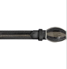 Cinto Corte Laser de Pata de Avestruz Original Colores Difuminados