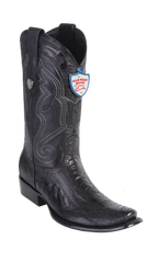 Wild West Botas de Pata de Avestruz Horma Dubai Toe Black