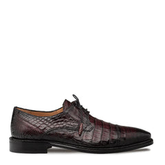 Giovane Crocodile Derby Burgundy By Mezlan Made In Spain Brand