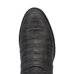 Dingo Round Toe Black Leather Boots
