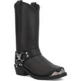 Chopper Leather Harness Biker Boot