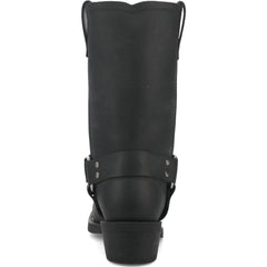 Dingo Black Oil Resistant Leather Mens Biker Boot