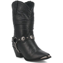 Dingo Olivia Black Pigskin Women Leather Boots