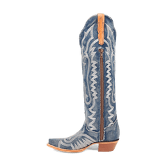 Dan Post Denim Darlin' Boot - Premium Blue Leather Western Boot