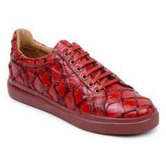 Belvedere Kingstone Red Alligator Oxford