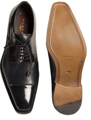 Soka Calfskin/Deerskin Blue By Mezlan Made In Spain Brand