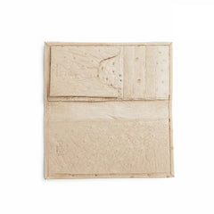 Ferrini Smooth Ostrich Checkbook Winter White