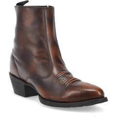 Laredo Fletcher Tan Leather Round Toe Boots for Men
