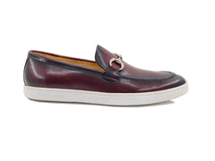 Carrucci Horse Bit Fashion Leather Sneaker Loafer