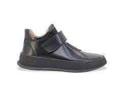 Carrucci Mid Top Burnished Leather Sneaker