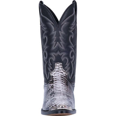 Laredo Monty Black & White Snake Print Men's Western Boots