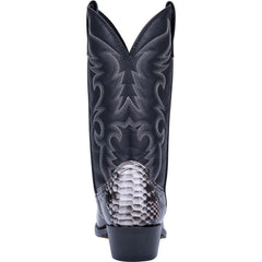 Laredo Monty Black & White Snake Print Men's Western Boots