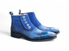 Leather & Suede Slip-On Boot Carrucci