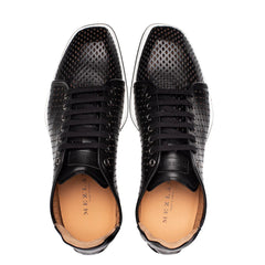 Luce Sneaker Leather Black By Mezlan Made In Spain Brand