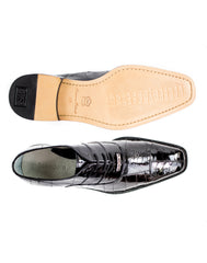Belvedere Mare - Black Ostrich Leather Luxury Shoe