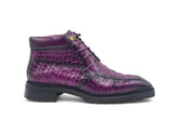 Men's Lace-up Boots Alligator Embossed Carrucci