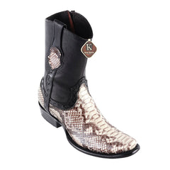 Men's King Exotic Python Boots Dubai Toe Handcrafted Natural (479B5749)