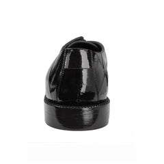 Mens Belvedere Nome Genuine Eel & Ostrich Lace Up Dress Shoe in Black