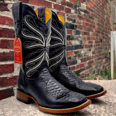 Black Python Cowboy Boots