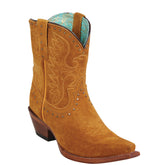 Quincy Tan Suede Booties