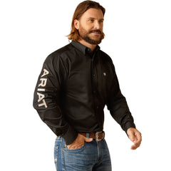 Black Ariat Shirt Long Sleeve Team Logo