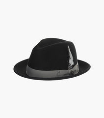 RIVEN FEDORA Wool Felt Pinch Front Hat