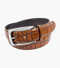 Stacy Adams Ozzie XL Croc Emboss Belt by Stacy Adams Shoes